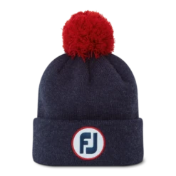 FootJoy Pom Pom Solid Knit Golf Beanie