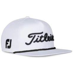 Titleist Tour Rope Flat Bill Golf Hat 9 Titleist Tour Rope Flat Bill Golf Hat -Golf Gear Store 2021 Tour Rope Flat Bill Whit Black 02 700x700
