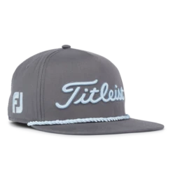 Titleist Tour Rope Flat Bill Golf Hat 10 Titleist Tour Rope Flat Bill Golf Hat -Golf Gear Store 2022TourRopeFlatBillCharcoal Sky TH20ARFBL 04S 02 700x700