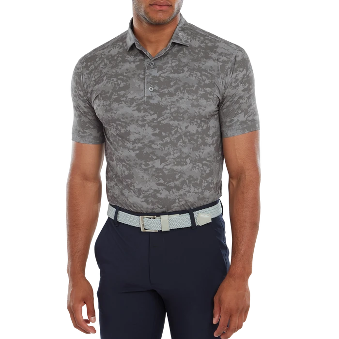 FootJoy Cloud Camo Lisle Men's Golf Polo Shirt 80006 2 FootJoy Cloud Camo Lisle Men's Golf Polo Shirt 80006 - Image 2