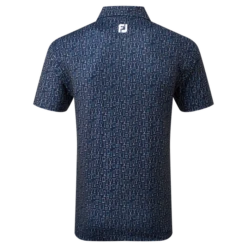 FootJoy Glass Print Lisle Men's Golf Polo Shirt 80038 -Golf Gear Store FJ 80038 04 700x700