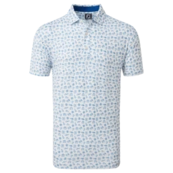 FootJoy Travel Print Lisle Men's Golf Polo Shirt 80048
