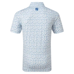 FootJoy Travel Print Lisle Men's Golf Polo Shirt 80048 -Golf Gear Store FJ 80048 04 700x700