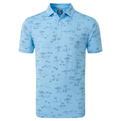 FootJoy Tropic Print Lisle Men's Golf Polo Shirt 80092