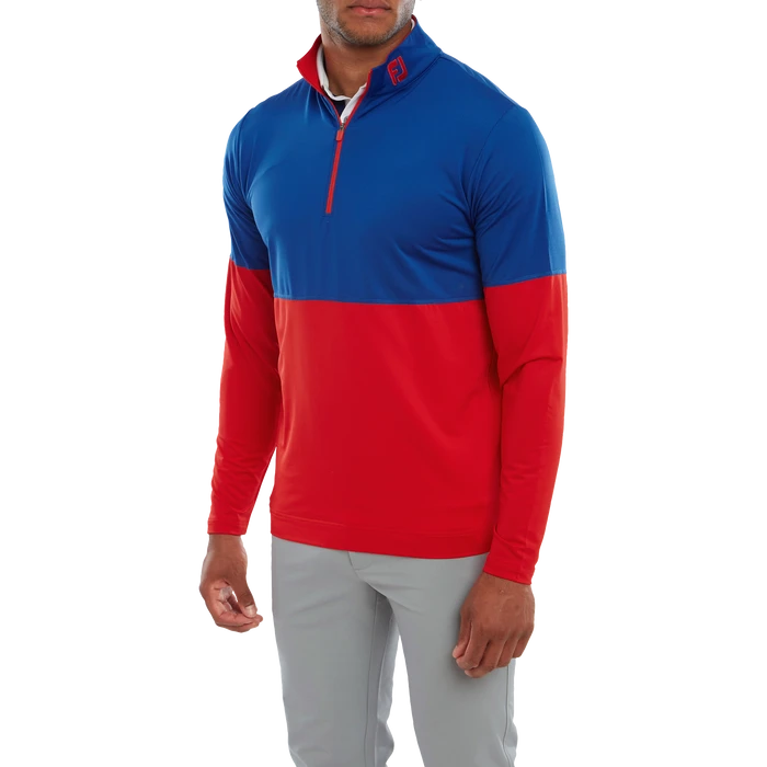 FootJoy Colour Block Men's Mid Layer Pullover 80118 2 FootJoy Colour Block Men's Mid Layer Pullover 80118 - Image 2