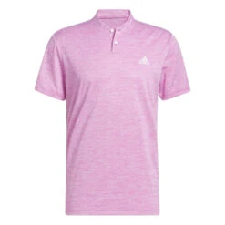 Adidas Textured Stripe Golf Polo Shirt
